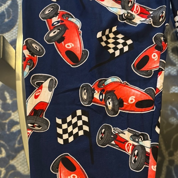 Red and Blue Lobster Print Leggings - Picture 3 of 4
